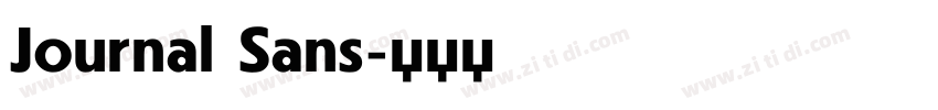 Journal Sans字体转换